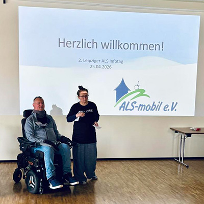 Organisationsteam 2. Leipziger ALS-Info-Tag 2026, am 25.04.2026: Mathias und Claudia