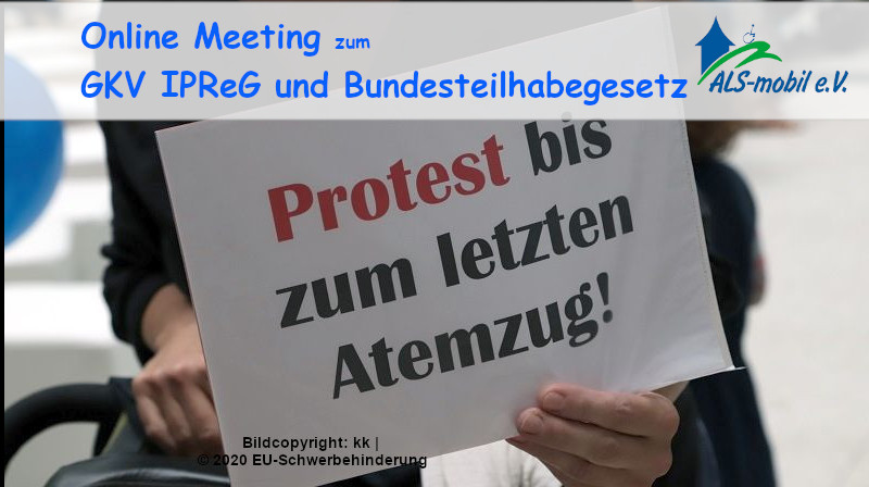 Online Meeting zum GKV-IPReG und Bundesteilhabegesetz